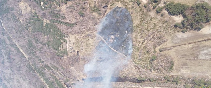 Авиация МЧС Мозырского авиаотделения проводит мониторинг пожаров в экосистемах