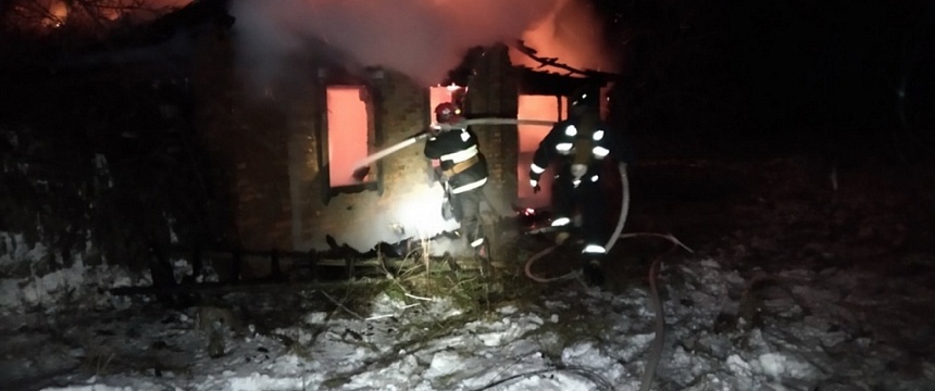 В Мозырском районе при пожаре в жилом доме погиб мужчина