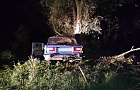 В Калинковичском районе бесправник на легковушке врезался в дерево: погиб пассажир