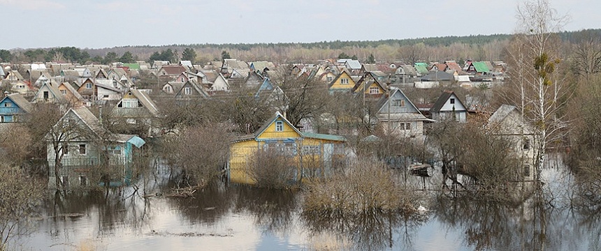 В Мозырском и Гомельском районах подтопило талыми водами семь домов за сутки