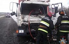 В Мозырском районе MAN столкнулся с трактором